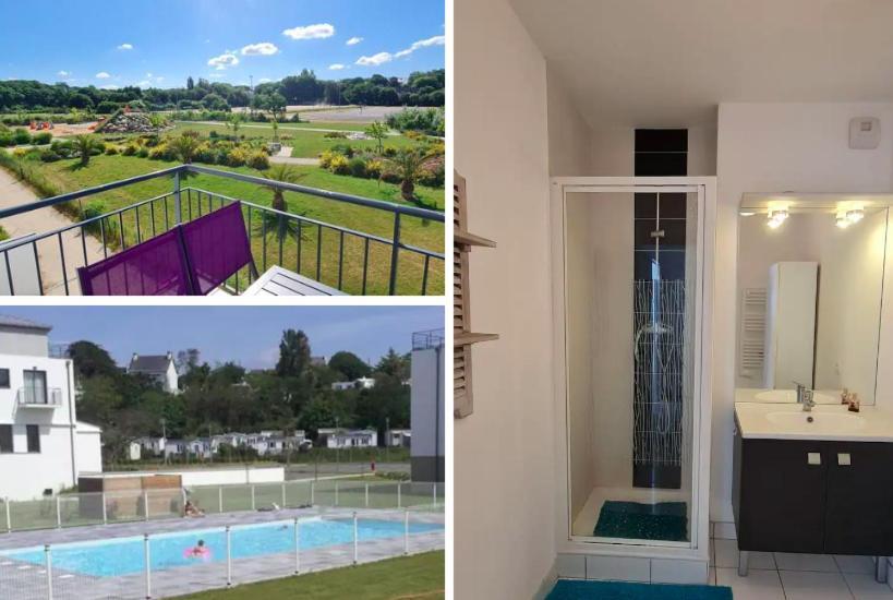 Appartement Devant La Plage Avec Piscine Concarneau Luaran gambar